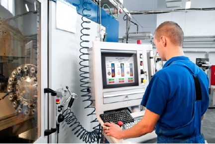Operator interfacing with Capacitive Industrial Computer