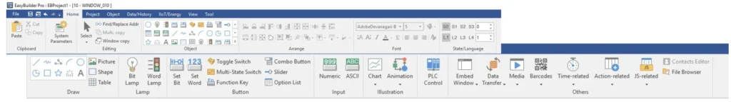 EBPro Toolbars