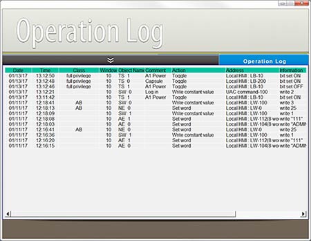 Operation Log