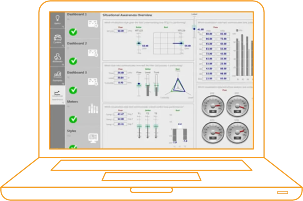 Create HMI and SCADA apps with AVEVA Edge—easy toolbars, Windows UI, and IIoT-ready features for industrial process control and monitoring