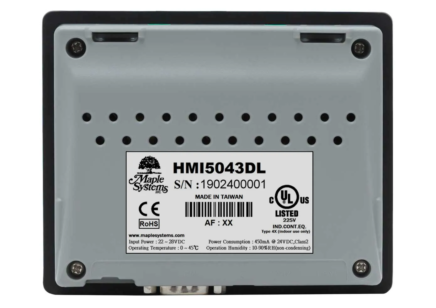 HMI5043DL Back View