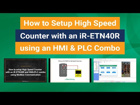 Cover image for How to Setup High Speed Counter with an iR-ETN40R using an HMI & PLC Combo tutorial