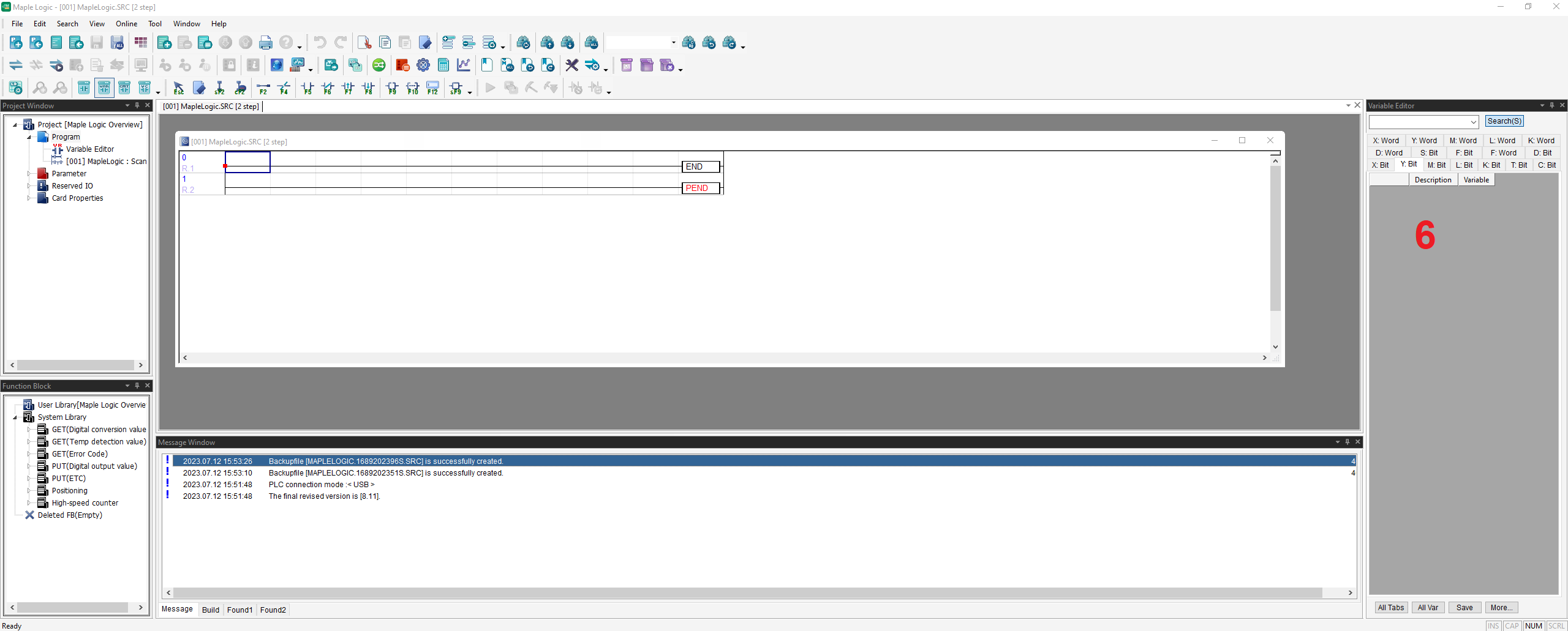 Maple Logic Variable Editor