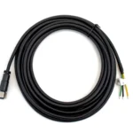 M12 connector input power cable, 15ft