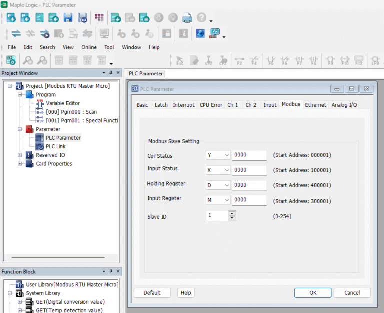 How to Set Up your Maple PLC as a Modbus RTU Master Device