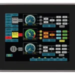 8-inch Intel® Pentium® Panel PC featuring a resistive touchscreen, quad-core processor, fanless aluminum enclosure, dual Gigabit Ethernet, and Windows® IoT OS, ideal for industrial control applications.