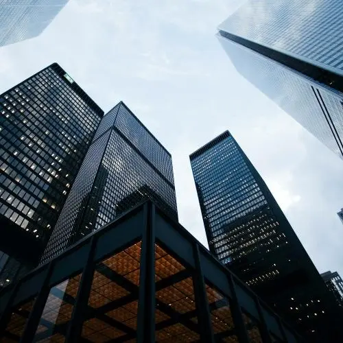 Tall buildings in a city