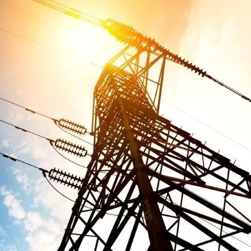 Tall power pole