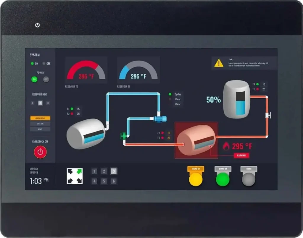 Screen of the HMI5100Bv2
