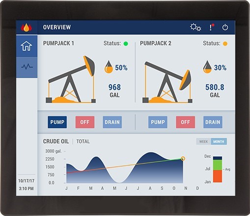 HMI Screen of the PC1317APH
