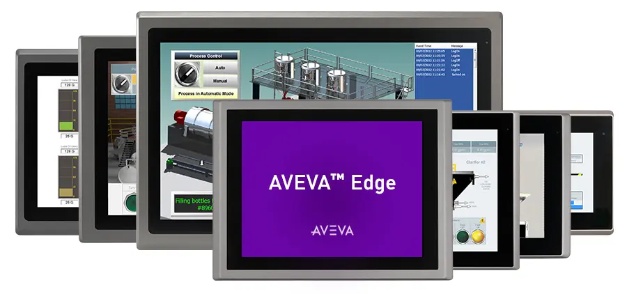 Group of Panel PCs with support for Aveva