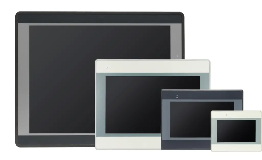 Different HMI screen sizes.