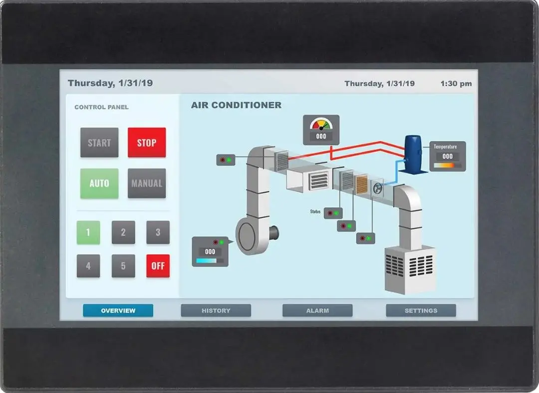 HMI Screen of HMI5070Bv3