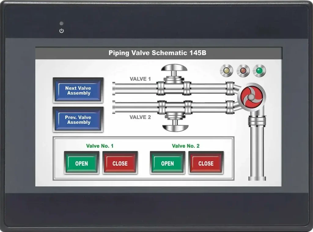 Front view of 7.0" Class 1, Div 2 Advanced HMI
