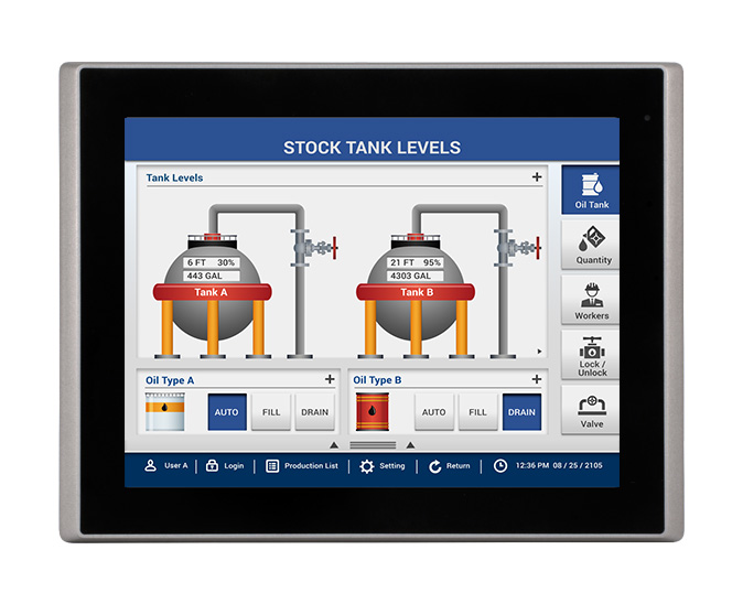 industrial touch panel pc | i5 processor, 12" touch screen