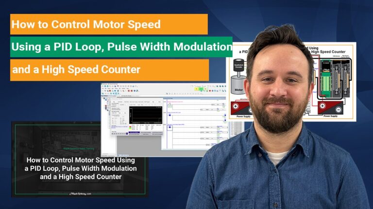 Cover image for How to Control Motor Speed Using a PID Loop, Pulse Width Modulation and a High Speed Counter tutorial