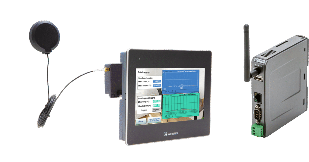 Add a wifi module to one of our supported HMI for Wi-Fi functionality 