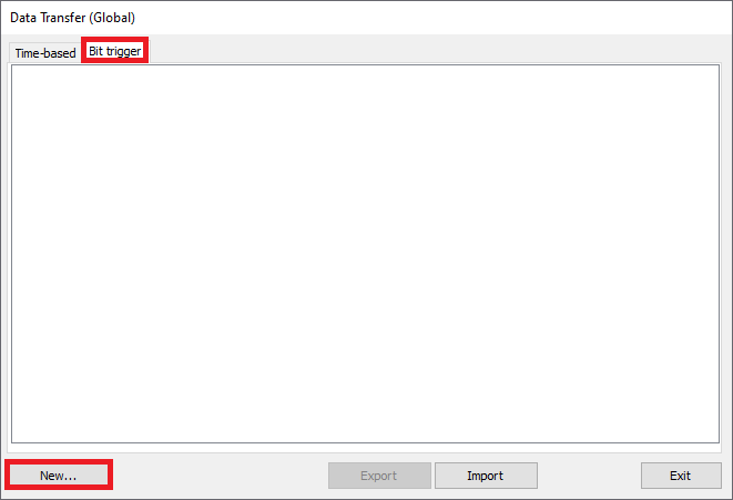 Screenshot of EBPro Data Transfer properties Screenshot of EBPro Data Transfer properties