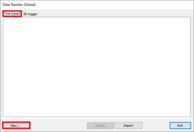 Screenshot of EBPro Data Transfer properties Screenshot of EBPro Data Transfer properties