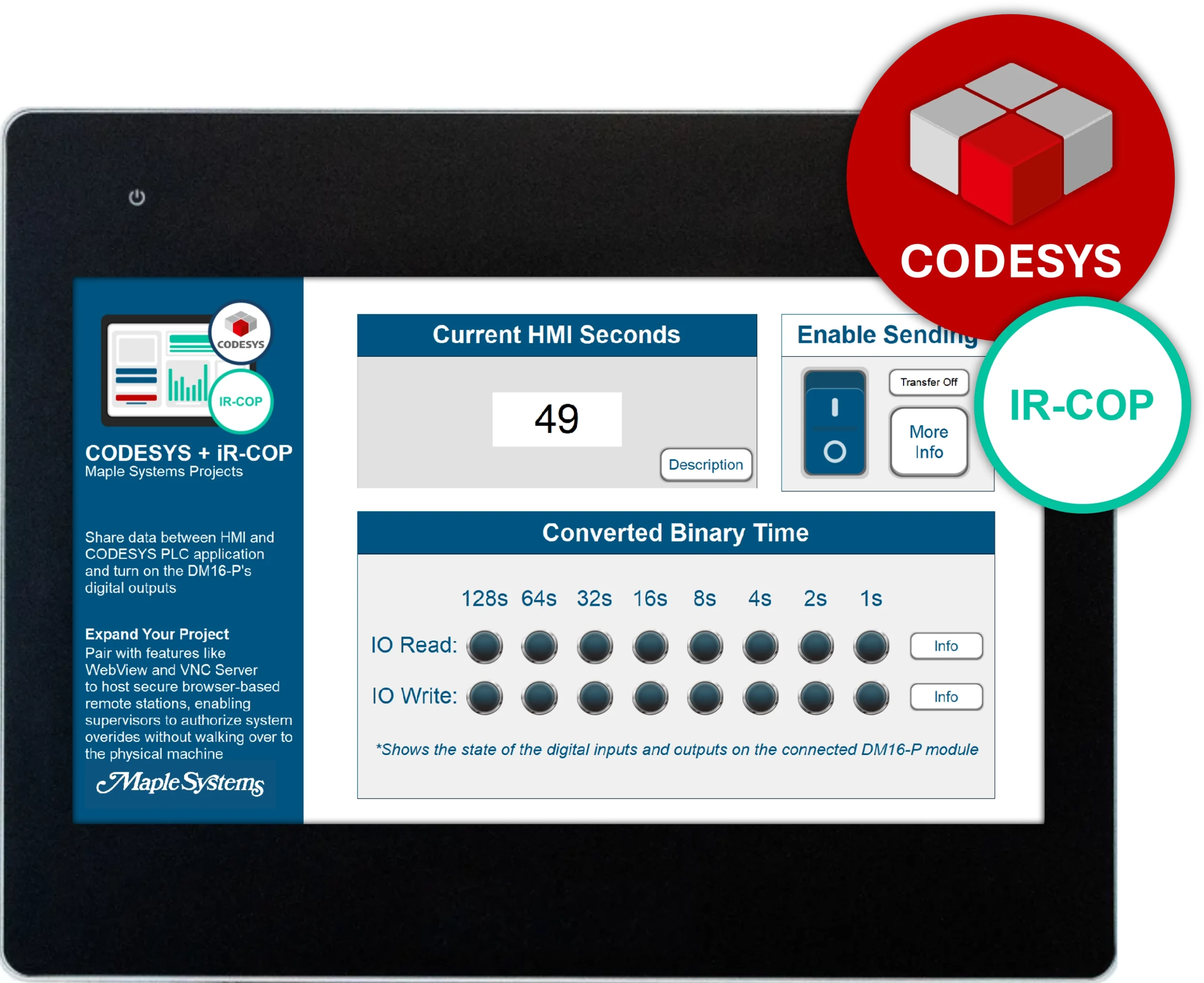 EBPro and CODESYS projects demonstrating how to connect to the iR-COP coupler.