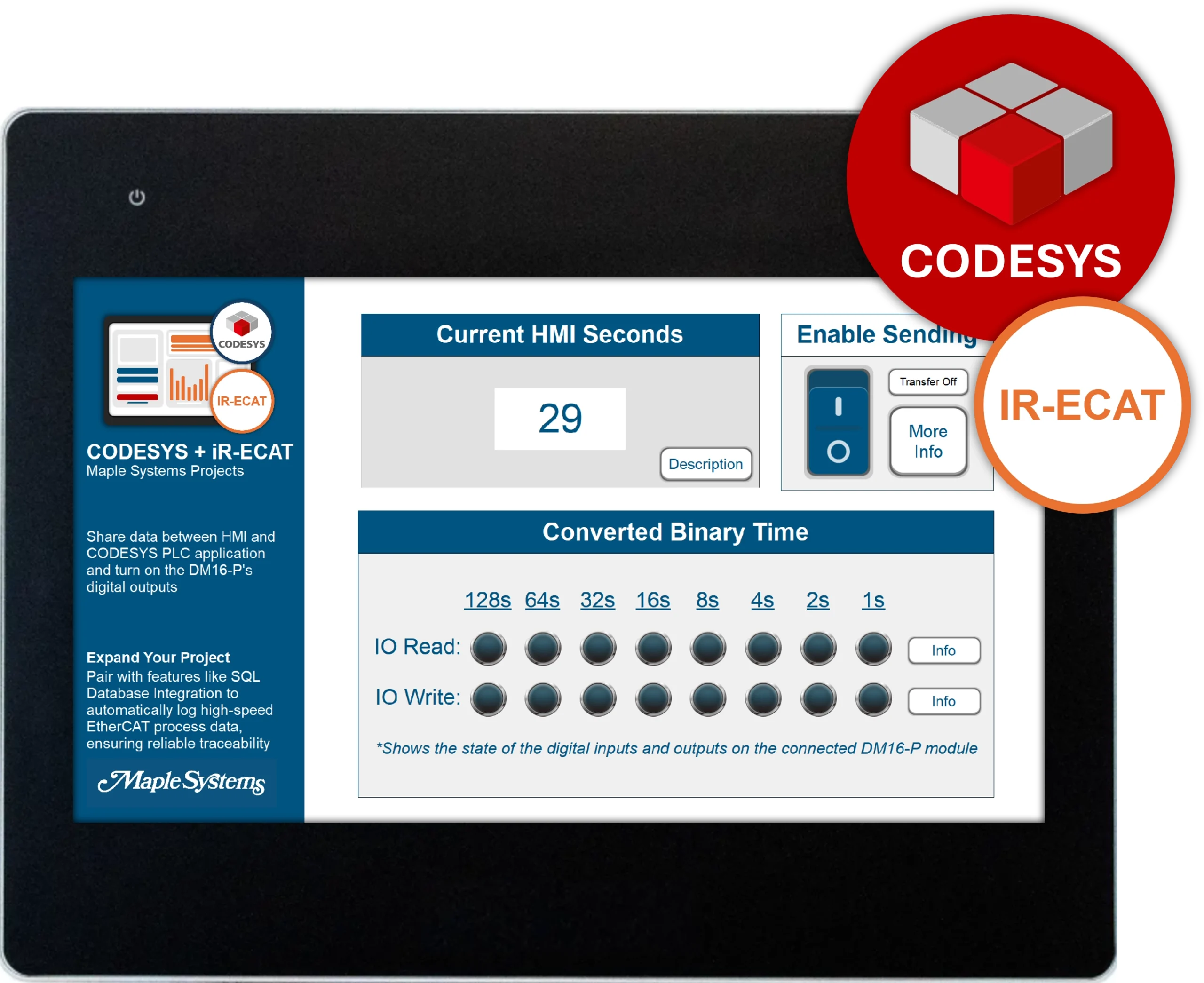 cMT sample project showcasing how to connect to the iR-ECAT coupler using EBPro and CODESYS