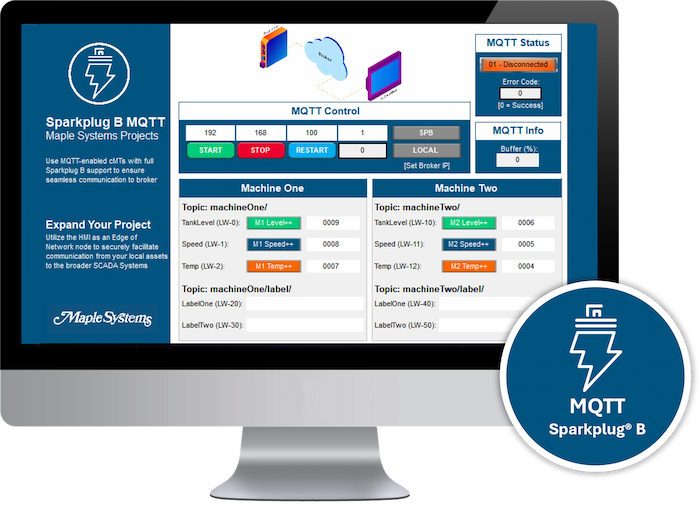 Maple Systems HMIs with Sparkplug B