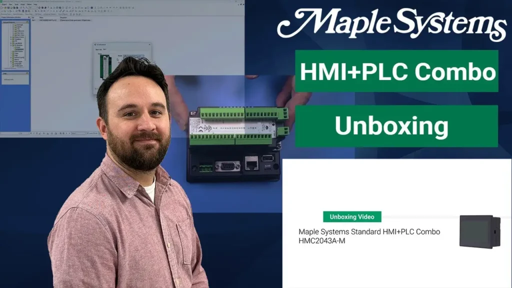 Unboxing a Maple Systems HMI+PLC Combo (HMC2043A-M) Video Poster