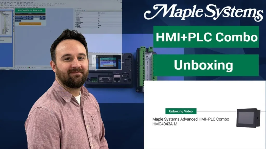 Unboxing a Maple Systems HMI+PLC Combo (HMC4043A-M) Video Poster