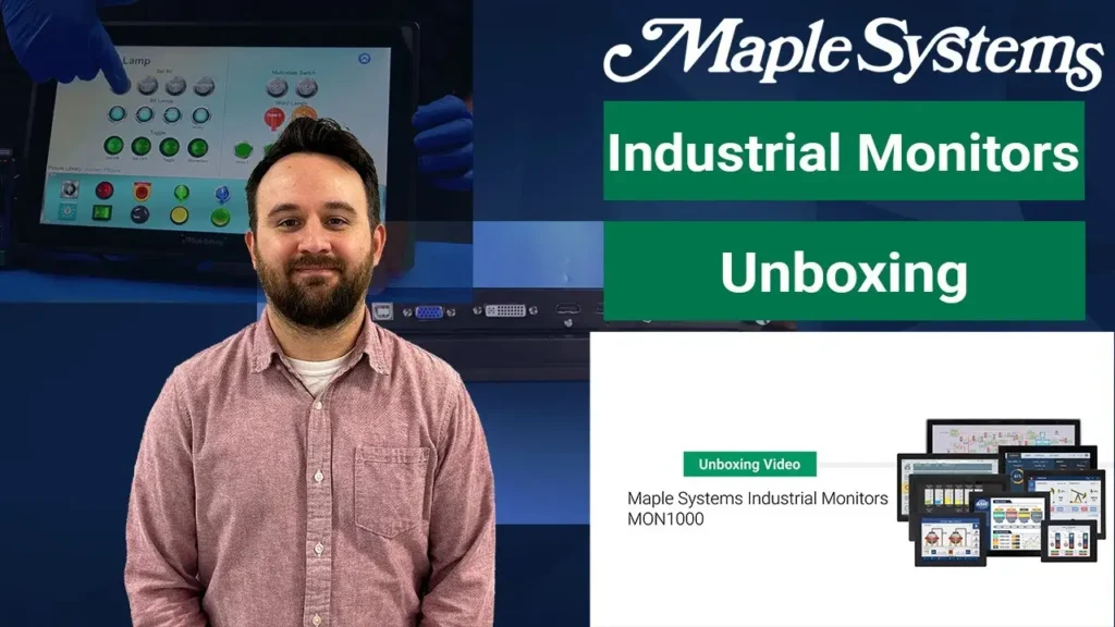 Unboxing a Maple Systems Industrial Monitor (MON1000) Video Poster
