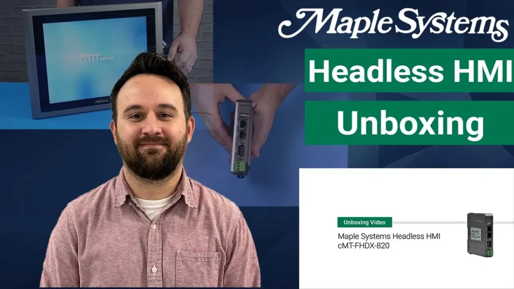 Unboxing a Maple Systems HMI (cMT-FHDX-820) Video Poster