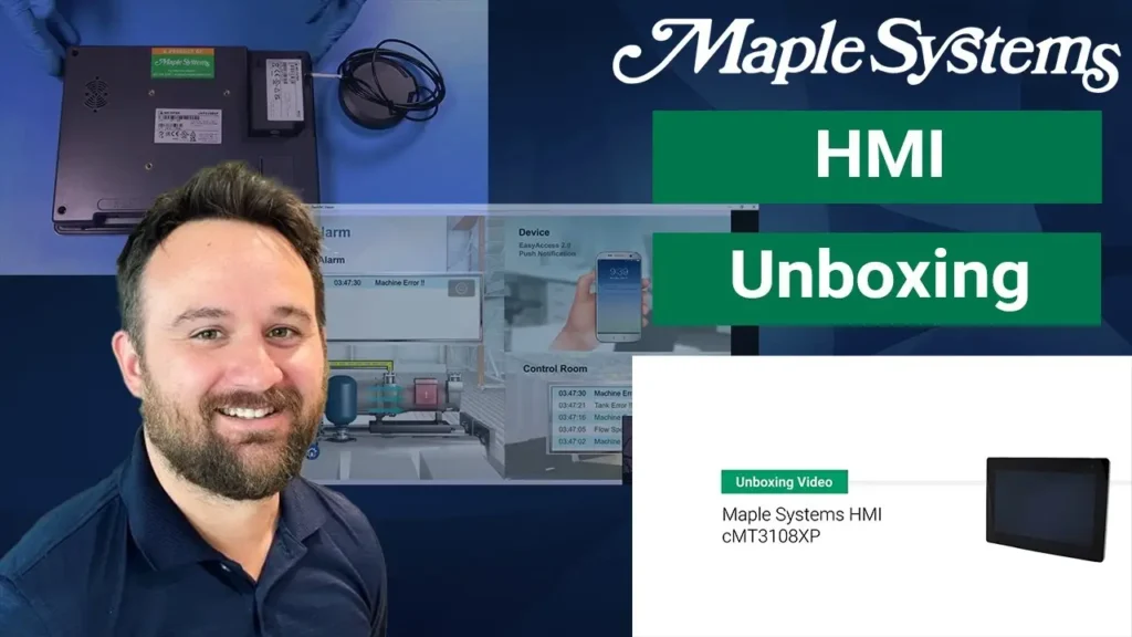 Unboxing a Maple Systems HMI (cMT3108XP) Video Poster