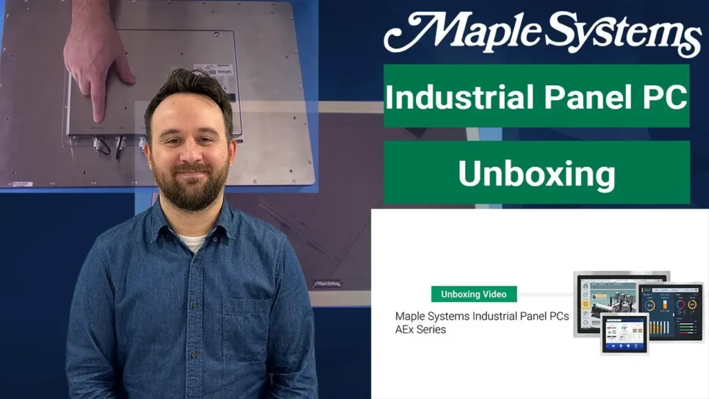 Unboxing a Maple Systems Industrial Panel PC (AEx Series) Video Poster