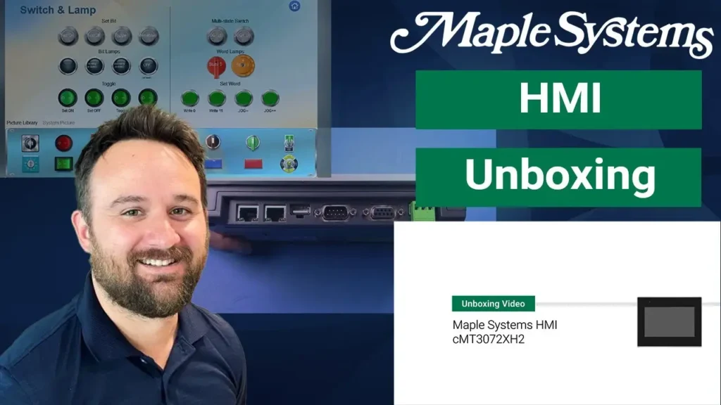 Unboxing a Maple Systems HMI (cMT3072XH2) Video Poster