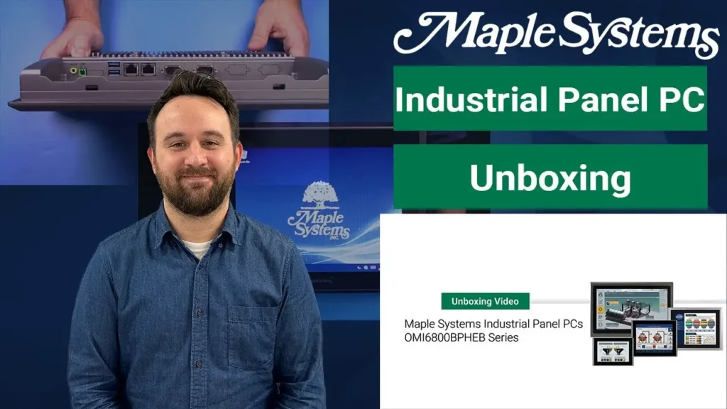Unboxing a Maple Systems Industrial Panel PC (OMI6800BPHEB) Video Poster