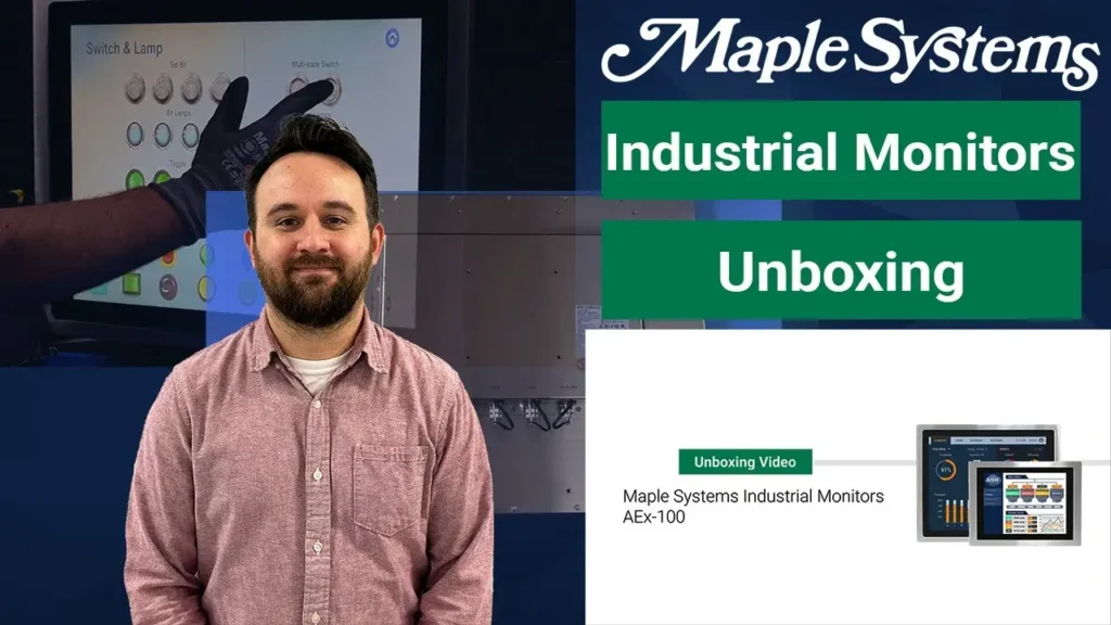 Unboxing a Maple Systems Industrial Monitor (AEx-100) Video Poster