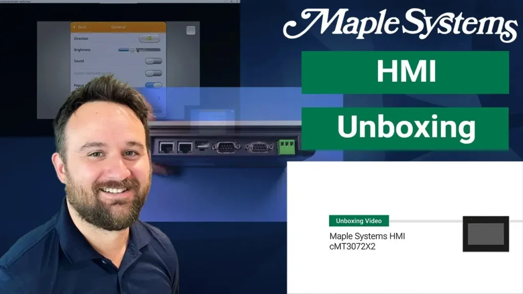 Unboxing a Maple Systems HMI (cMT3072X2) Video POster