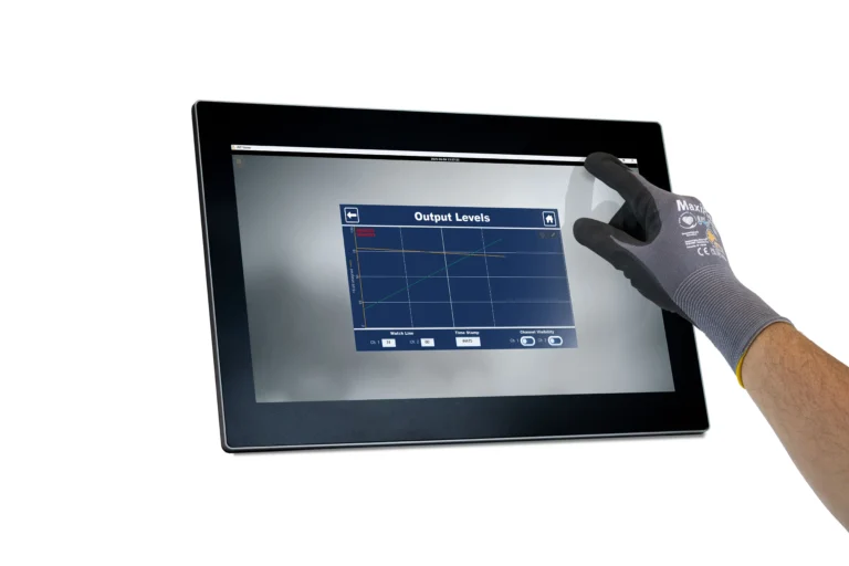 cMT3162XiV 15.6" Secondary Display front view with gloves