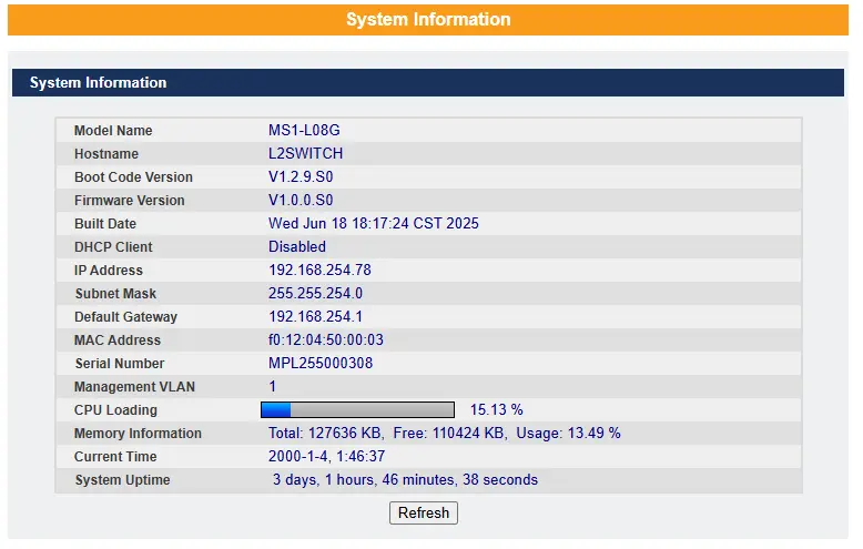 System Information (1)