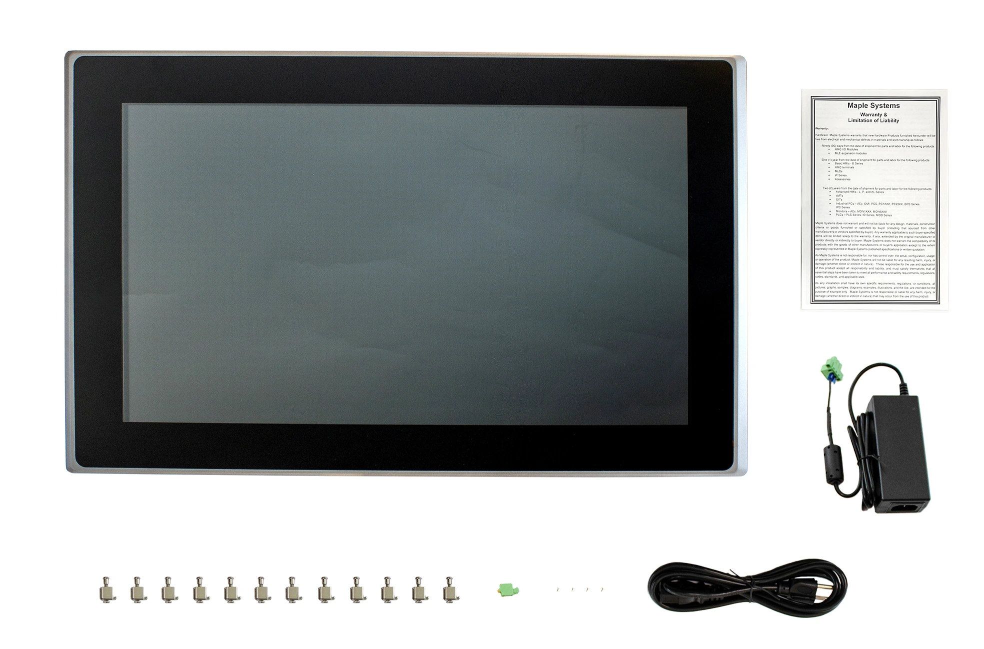 What is included with the OMI6824 Industrial Panel PC