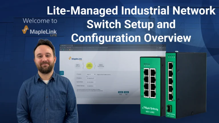 Cover image for Lite-Managed Industrial Network Switch Setup and Configuration Overview tutorial