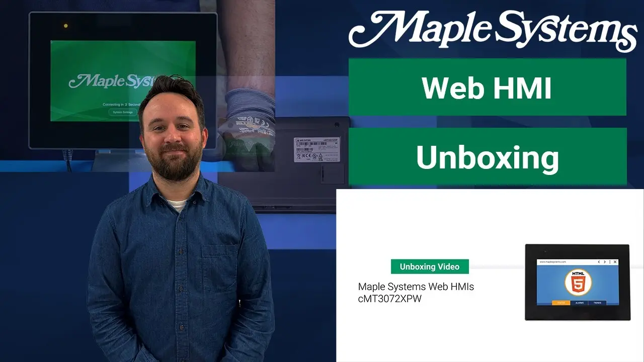 Unboxing a Maple Systems Web HMI – cMT3072XPW