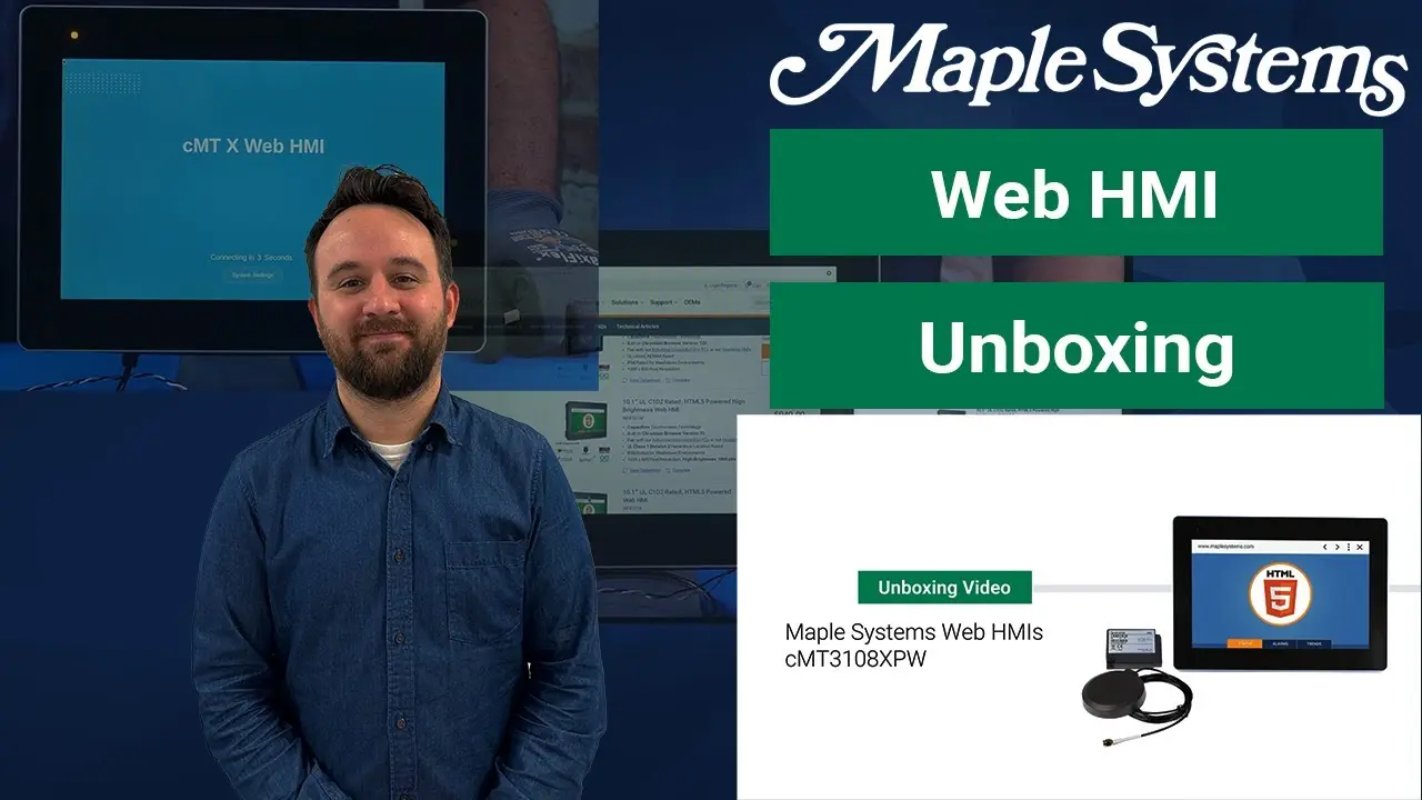 Unboxing a Maple Systems Web HMI – cMT3108XPW