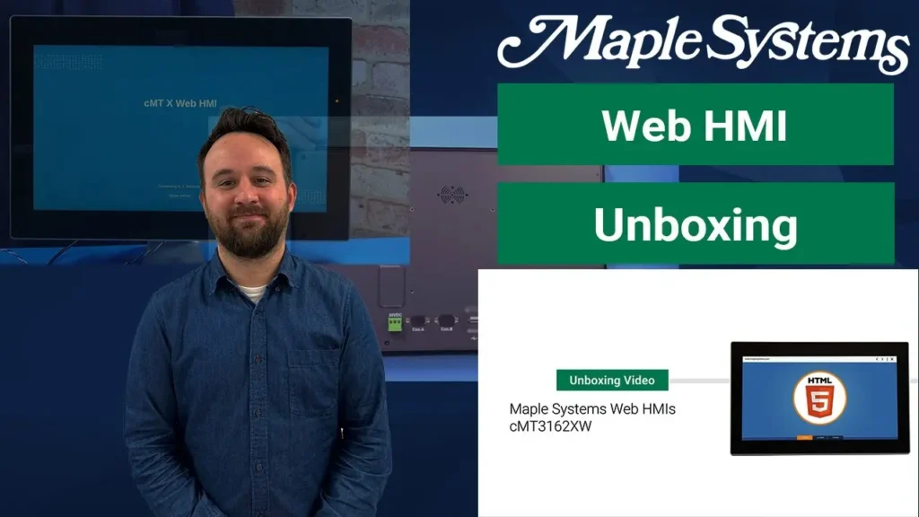 cMT3162XW Unboxing Video - In this video, we will unbox, configure, and access a URL using the Maple Systems CMT3162XW Web HMI.