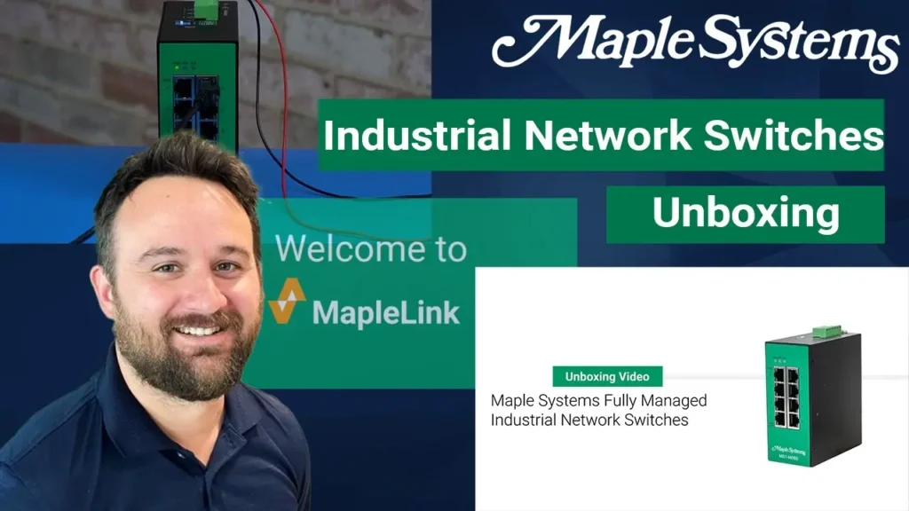 Maple Systems Fully Managed Industrial Network Switch unboxing video.