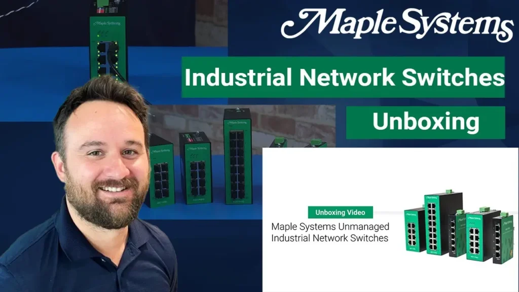 Industrial Network Switch Unboxing Video with information on how to connect it to your network and an overview of the features they provide.