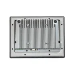 Maple Systems OMI6808CP 8" Industrial Panel PC with Windows or Linux OS, up to 32GB RAM and up to 2TB Storage rear view showing VESA mounting holes and heatsink