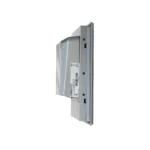 Maple Systems OMI6812CP 12" Industrial Panel PC with Windows or Linux OS, up to 32GB RAM and up to 2TB Storage side view showing label placement and mounting slots