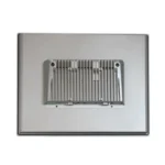 Maple Systems OMI6817CP 17" Industrial Panel PC with Windows or Linux OS, up to 32GB RAM and up to 2TB Storage rear view showing VESA mounting holes and CPU/Heatsink placement.