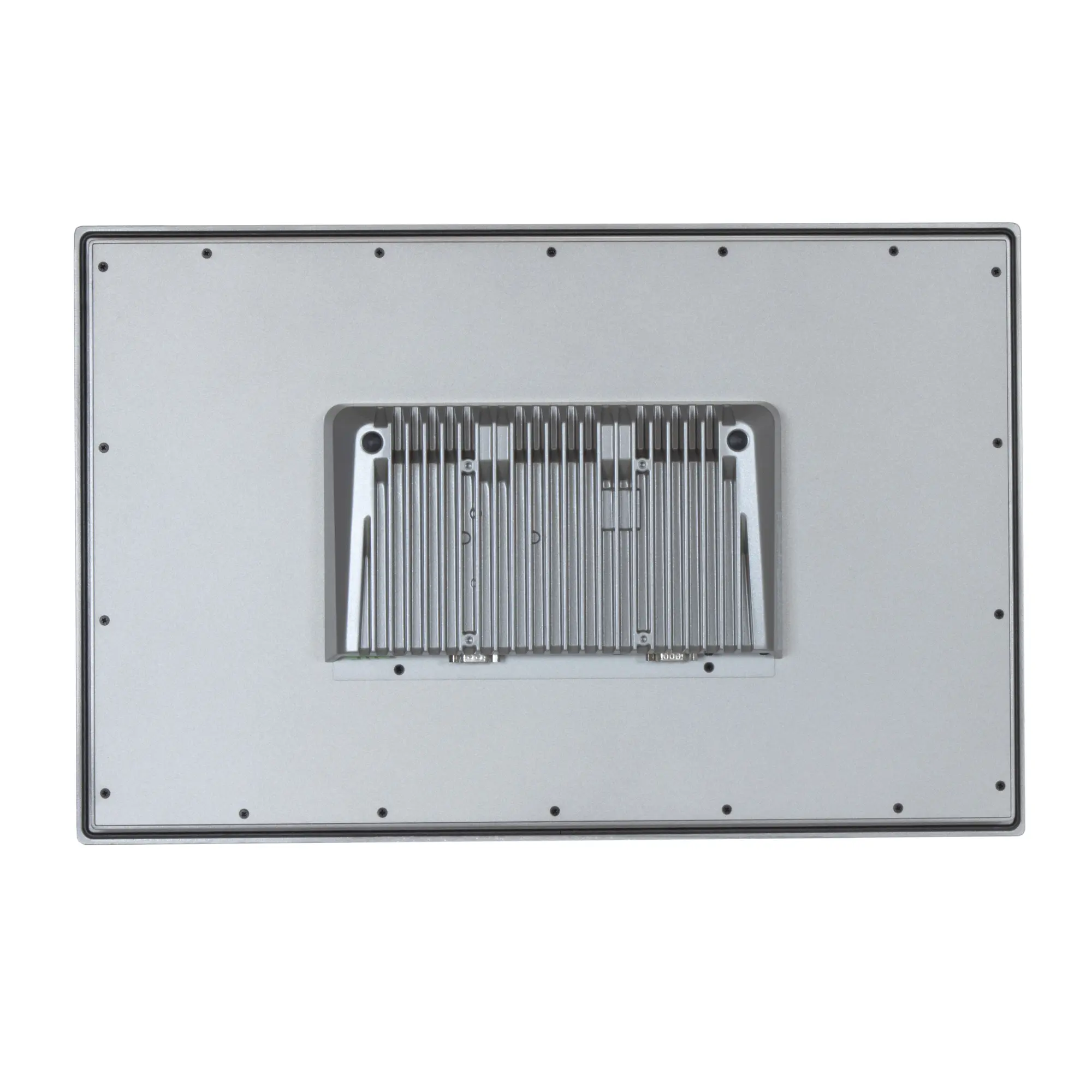 Maple Systems OMI6821CP 21.5" Industrial Panel PC with Windows or Linux OS, up to 32GB RAM and up to 2TB Storage rear view showing CPU placement and heatsink