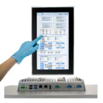 Rugged 24" industrial panel pc with numerous connection capabilities